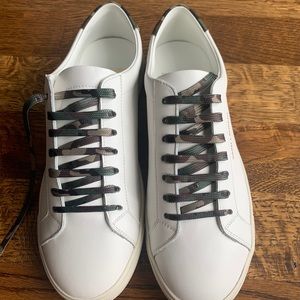 YSL White/Camo Andy Low Top Sneakers size 39
